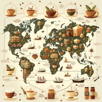 global-coffee-map-stockcake